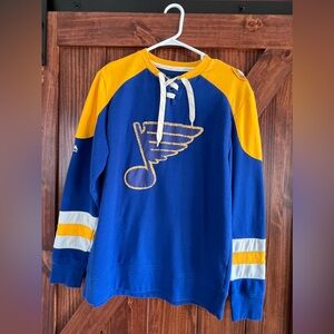 St. Louis Blues Majestic Vintage Hockey Sweatshirt